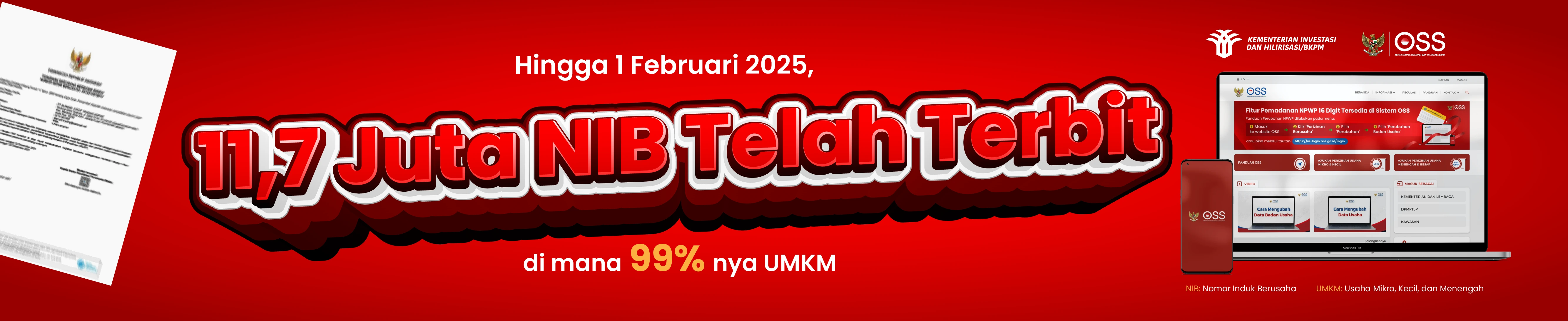 Oss sistem perizinan berusaha terintegrasi secara elektronik